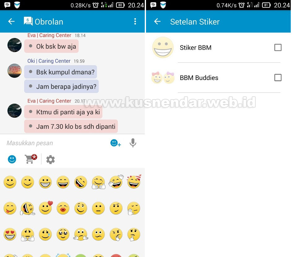 Stiker BBM New