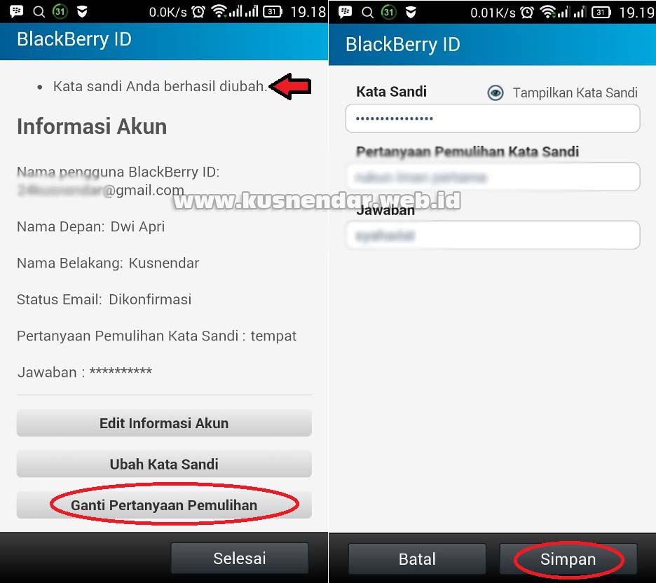 Pertanyaan akun BBM