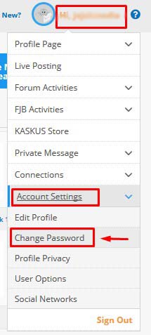 Cara Ganti Password kaskus