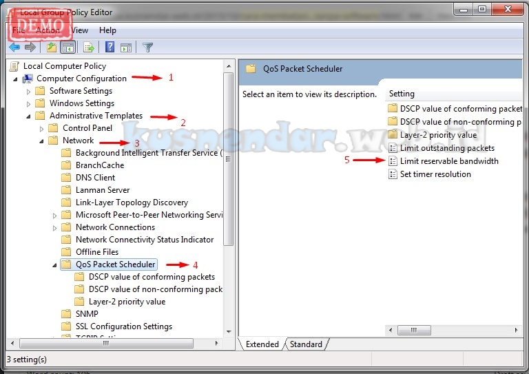 Setting batas Bandwidth Wifi Speedy