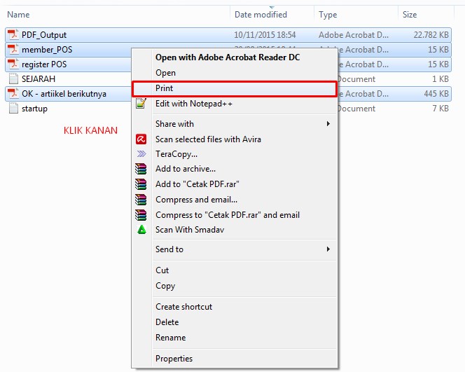 Cetak Banyak FIle PDF