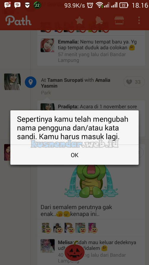 Atasi Error Path Log Out Sendiri