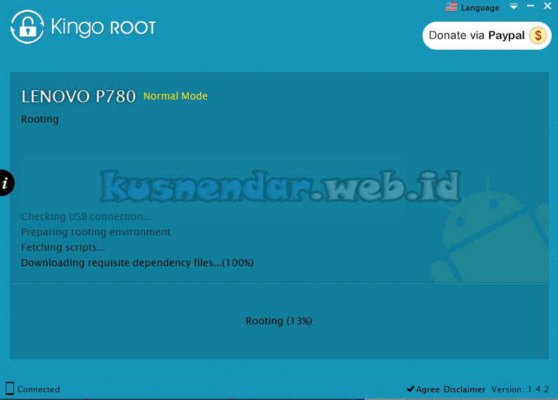 Proses Root KingoRoot