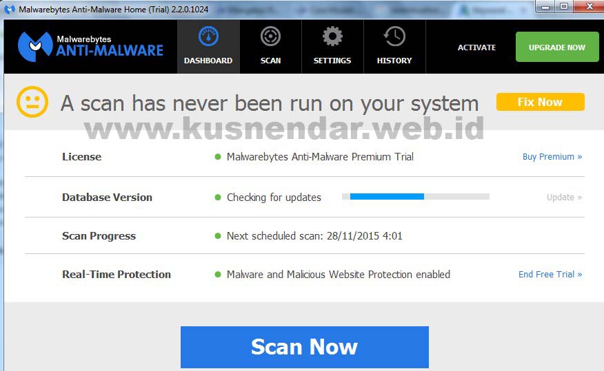 Scan Malware komputer