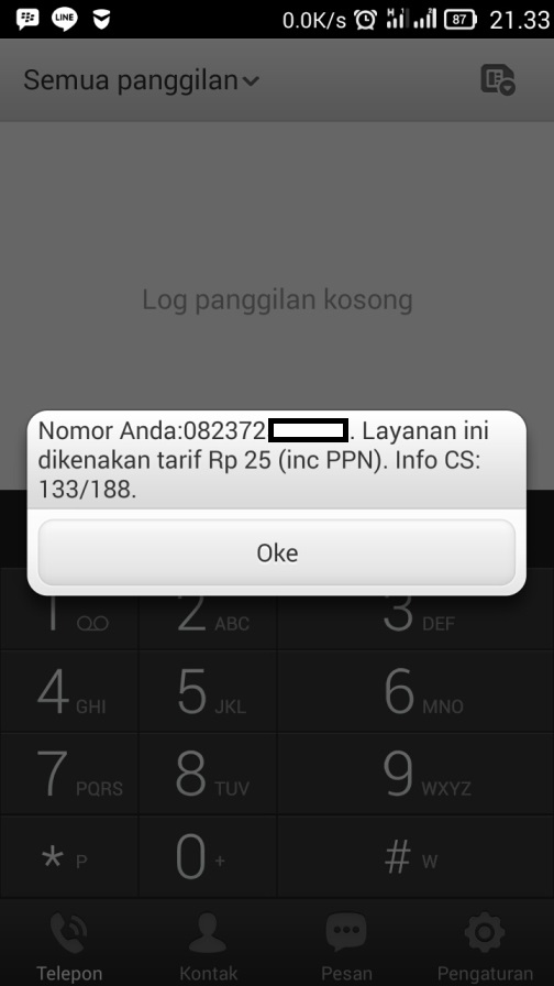 cek no Telkomsel di HP Sendiri