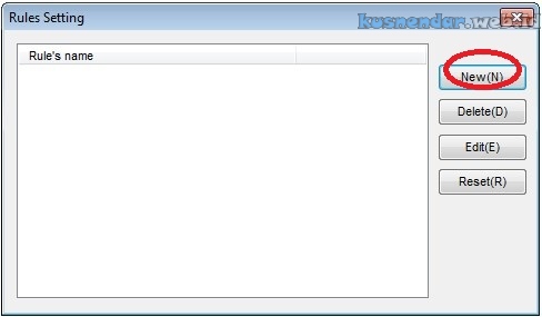 New Rule Setting