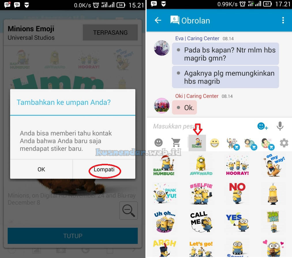 Download Stiker Gratis BBM