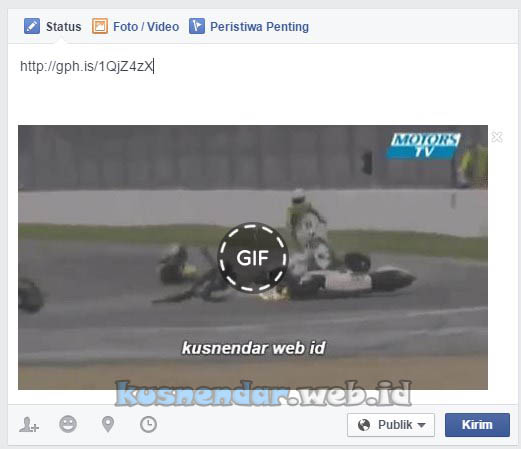 Upload Gambar GIF di FB