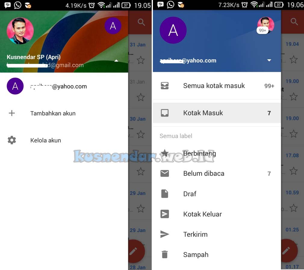 Buka Email Yahoo di GMail