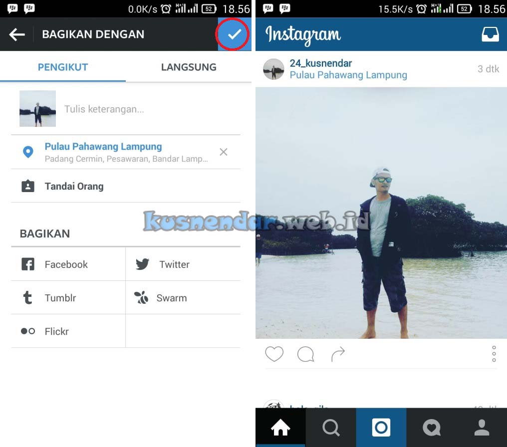 Cara Menambahkan Lokasi Yang Diinginkan Di Foto Instagram Kusnendar