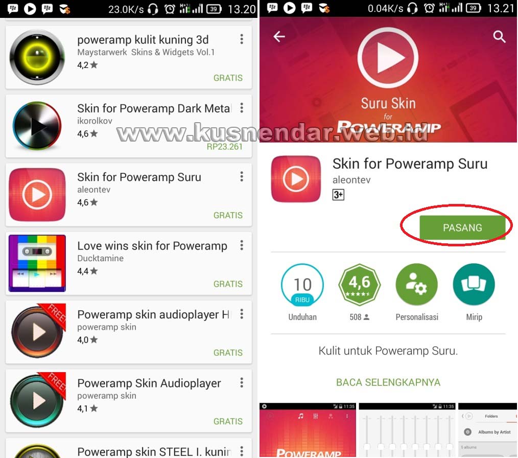 Download Tema Poweramp