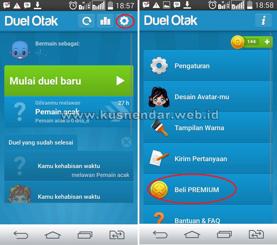 Duel Otak Versi Premium