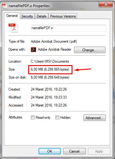Mengecilkan File PDF Gabungan