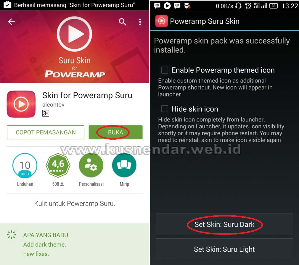 Setelah Install Poweramp