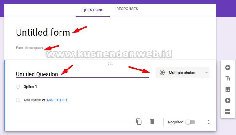 Judul Form Kuesioner Online