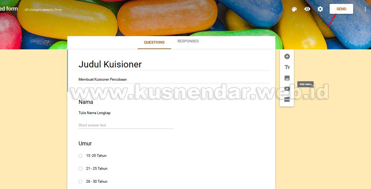 Selesai Buat Kuesioner Online