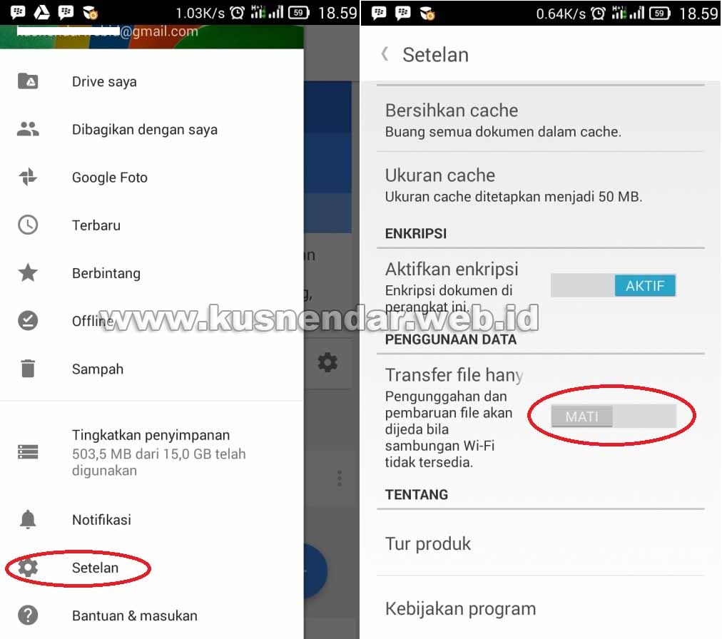 Cara Menyimpan File Ke Google Drive Di Android Kusnendar