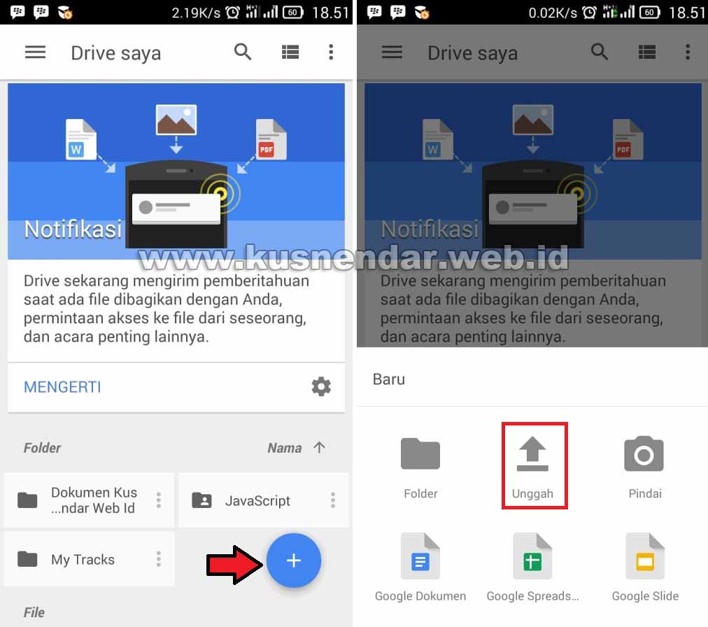 Cara Menyimpan File Ke Google Drive Di Android Kusnendar