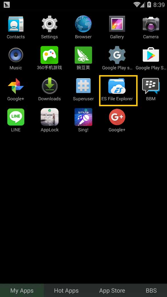 Aplikasi ES Explorer Android