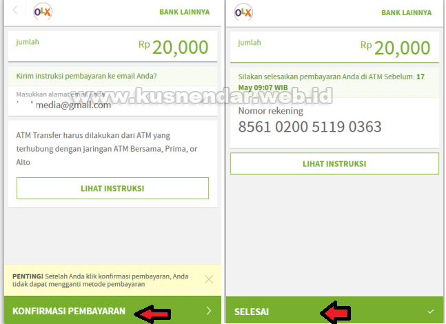 Nominal Top Up Saldo OLX