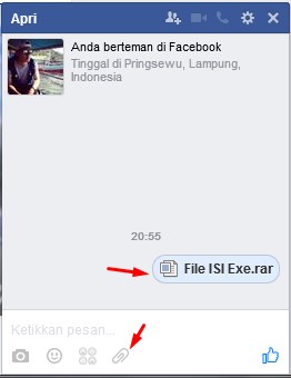 Kirim File Lewat FB