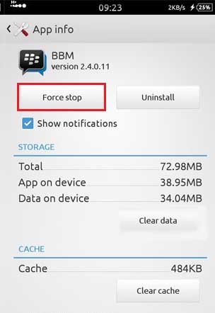 Stop Force BBM