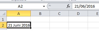 merubah format tanggal di Excel