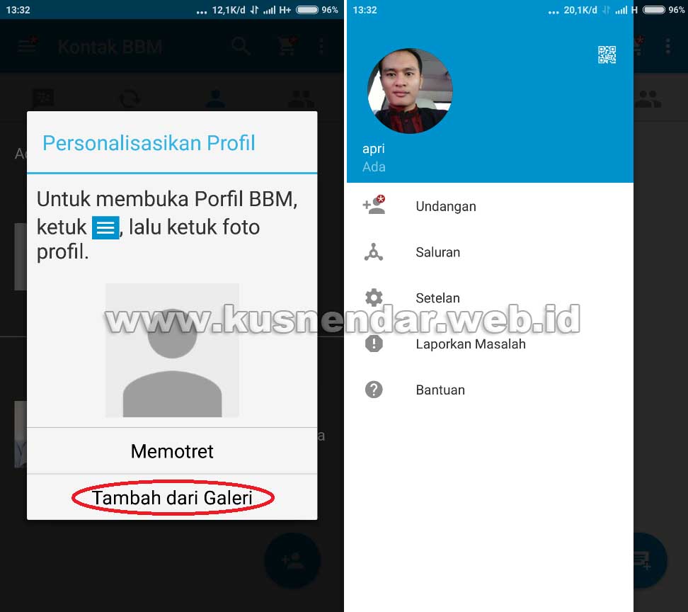 Buat Profil BBM Android