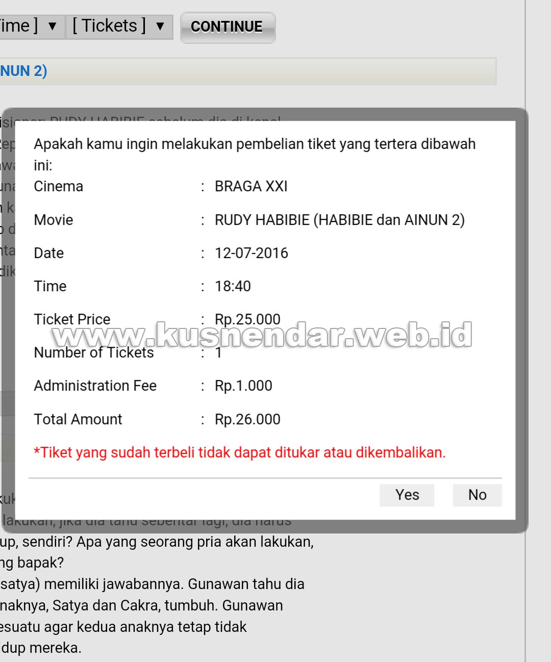 Siap beli Tiket Online MTiX