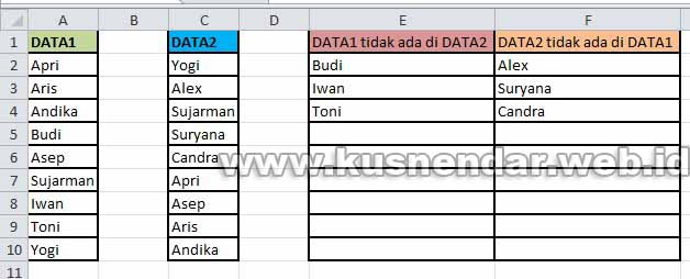 mencari-2-data-berbeda-di-excel