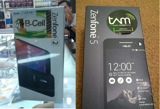 Ciri HP Asus Zenfone Garansi Resmi atau Distributor