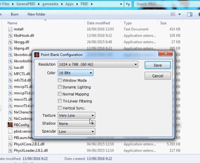 Cara Setting PB Garena Tidak Lag di Windows