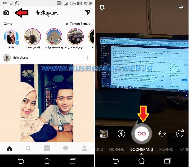 Cara Tag Teman di Instagram Story  Kusnendar