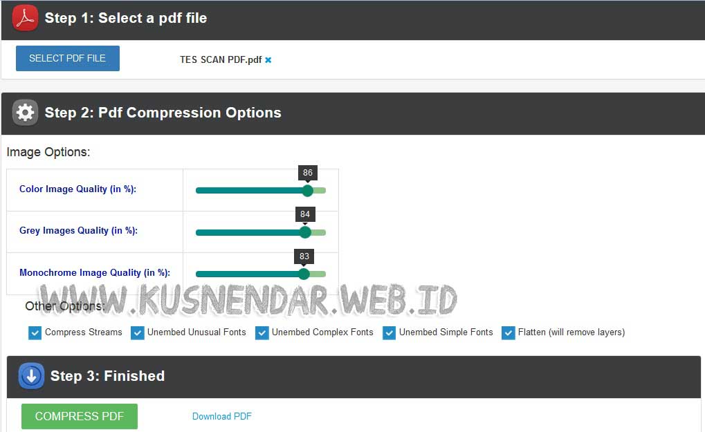 Cara Kompres file PDF ke 300 kb CPNS