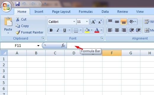 Cara Mengembalikan Formula Bar Excel