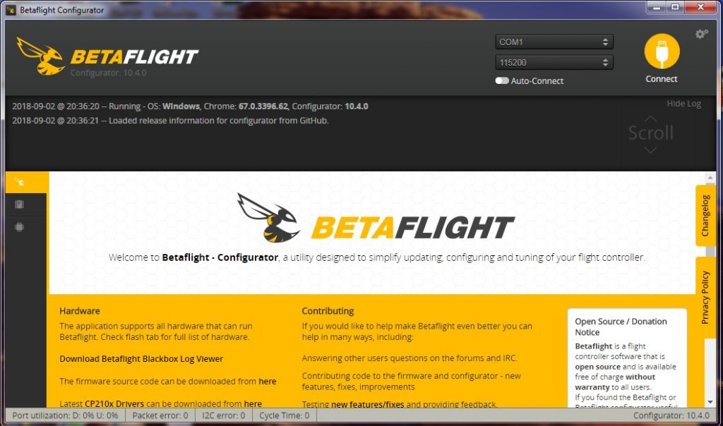 install betaflight configurator di komputer