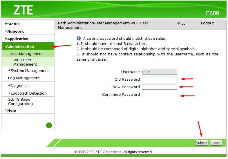 Cara Ganti Password Login ZTE F609, 100% Work - Kusnendar